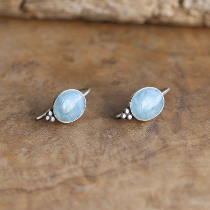Aquamarine Piper Earrings | Sterling Silver
