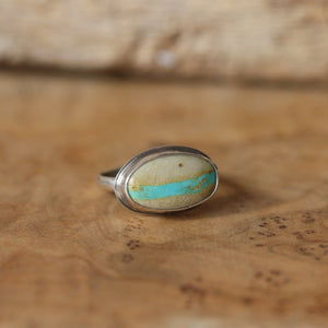 Royston Ribbon Turquoise Ring - Royston Turquoise - OOAK Royston Ring - Silversmith