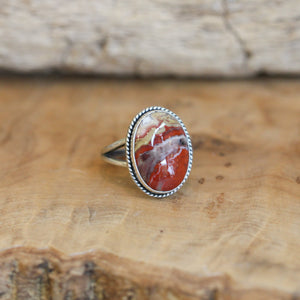 Laguna Lace Agate Boho Ring - .925 Sterling Silver - Choose Your Own Stone - Silversmith Ring