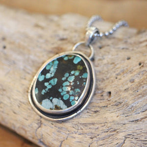Turquoise Pendant - Sterling Silver - Choose your Big OOAK Dragonskin Turquoise