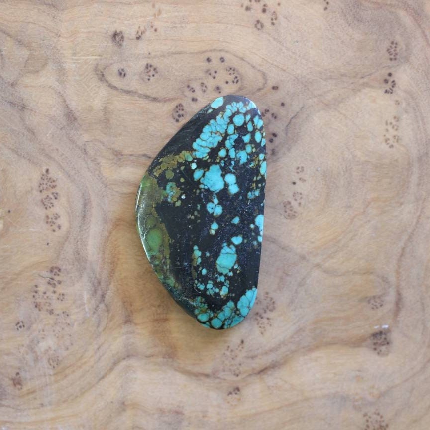 Turquoise Cuff Bracelet - Big Turquoise Bangle - Dragonskin Turquoise - Silversmith Bracelet