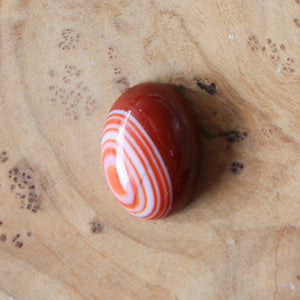 Red Agate Boho Ring - .925 Sterling Silver - Silversmith Ring - Burnt Orange Ring