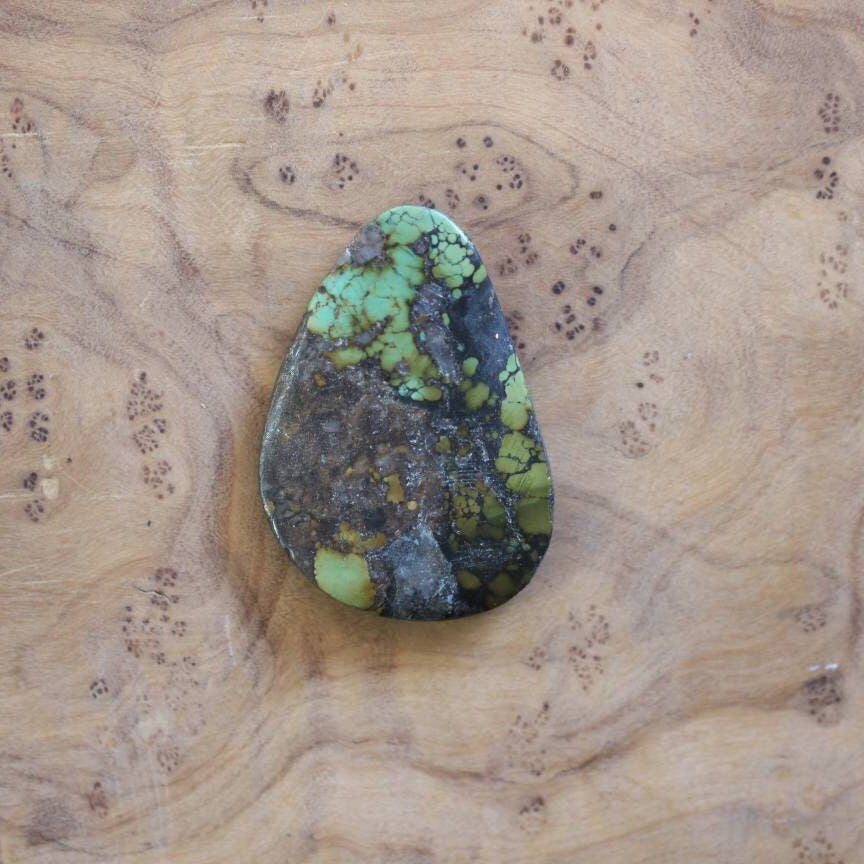 Turquoise Cuff Bracelet - Big Turquoise Bangle - Dragonskin Turquoise - Silversmith Bracelet