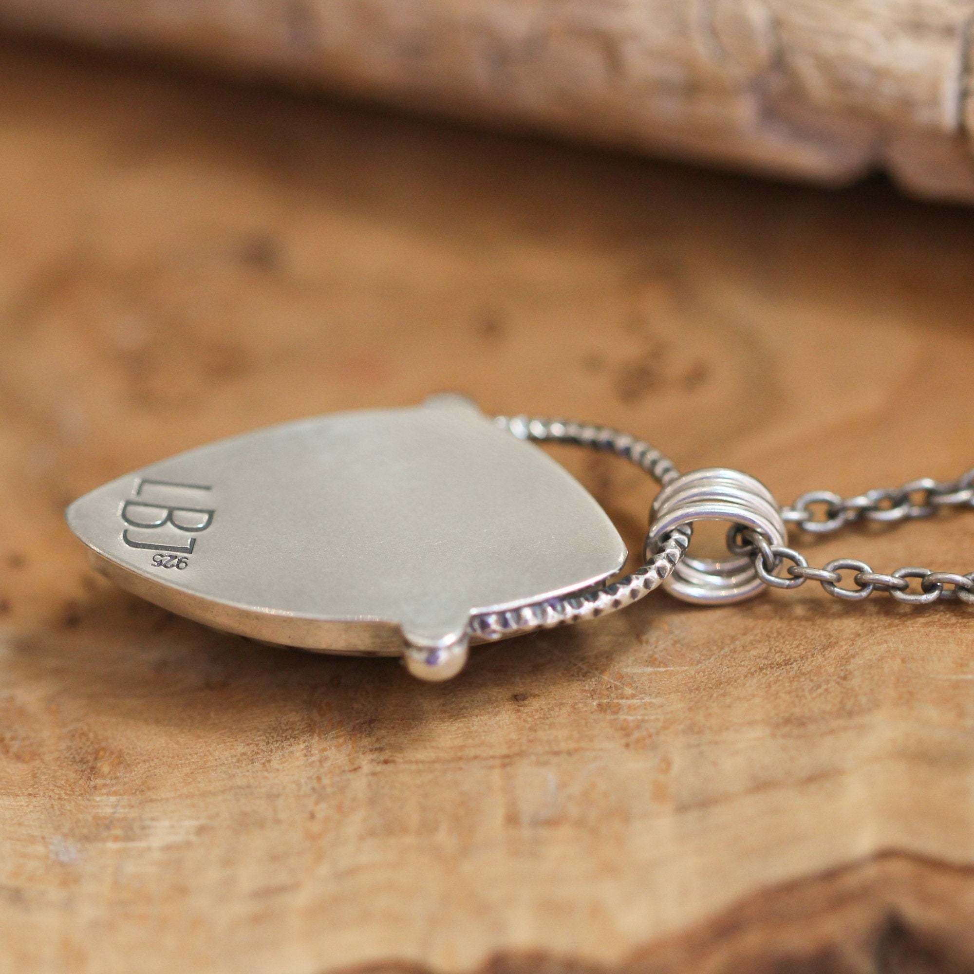 Custom Red Creek Jasper Pendant - Sterling Silver - Cherry Creek Jasper Necklace