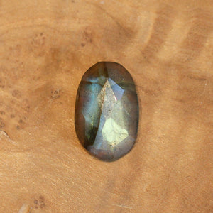 Rose Cut Labradorite Pendant - Silversmith - .925 Sterling Silver - Labradorite Necklace