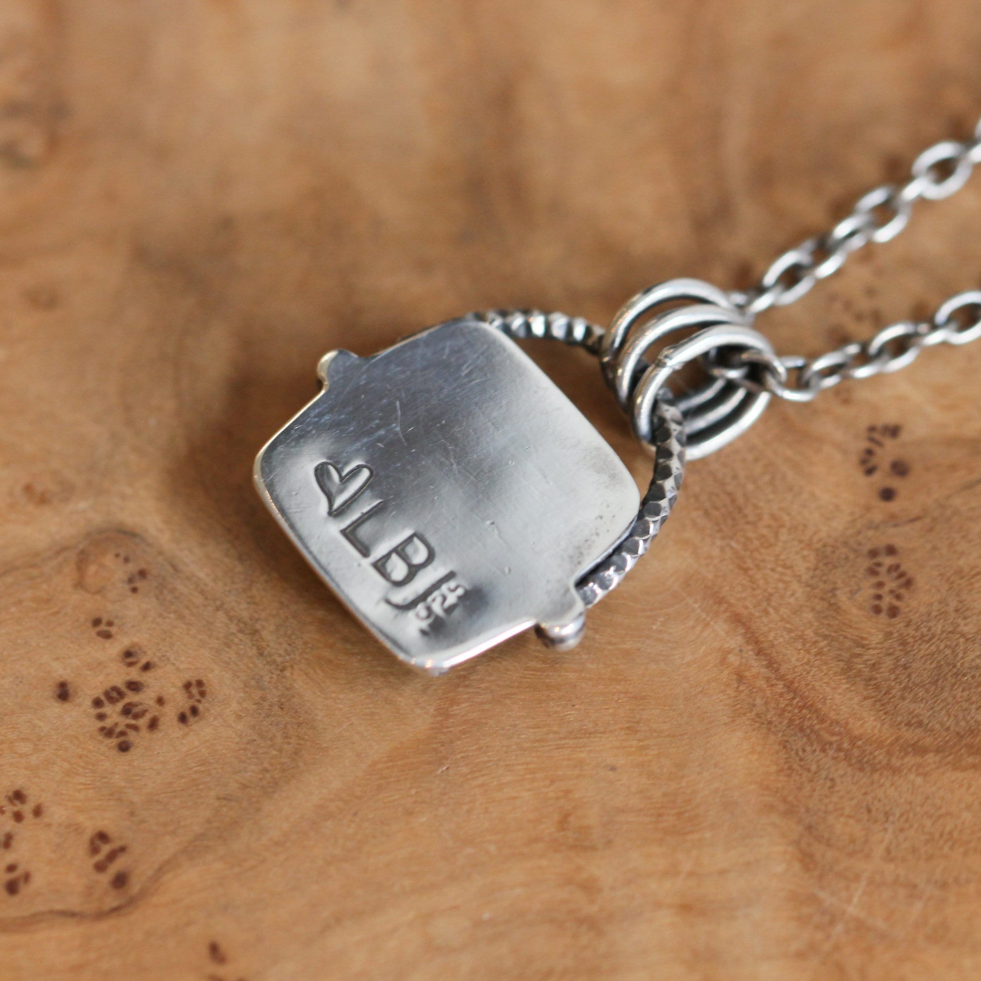 Custom Turquoise Pendant - Sterling Silver - Choose Your Stone