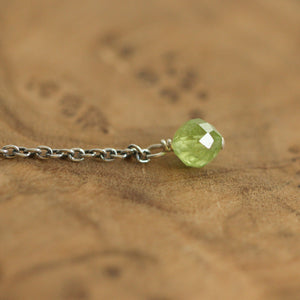 Turquoise Peridot Necklace - Dragonfly Choker - Turquoise & Peridot - Sterling Silver