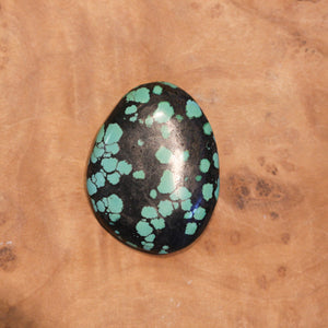 Big Turquoise Pendant - Silversmith Pendant - .925 Sterling Silver - OOAK Dragonskin Turquoise Necklace