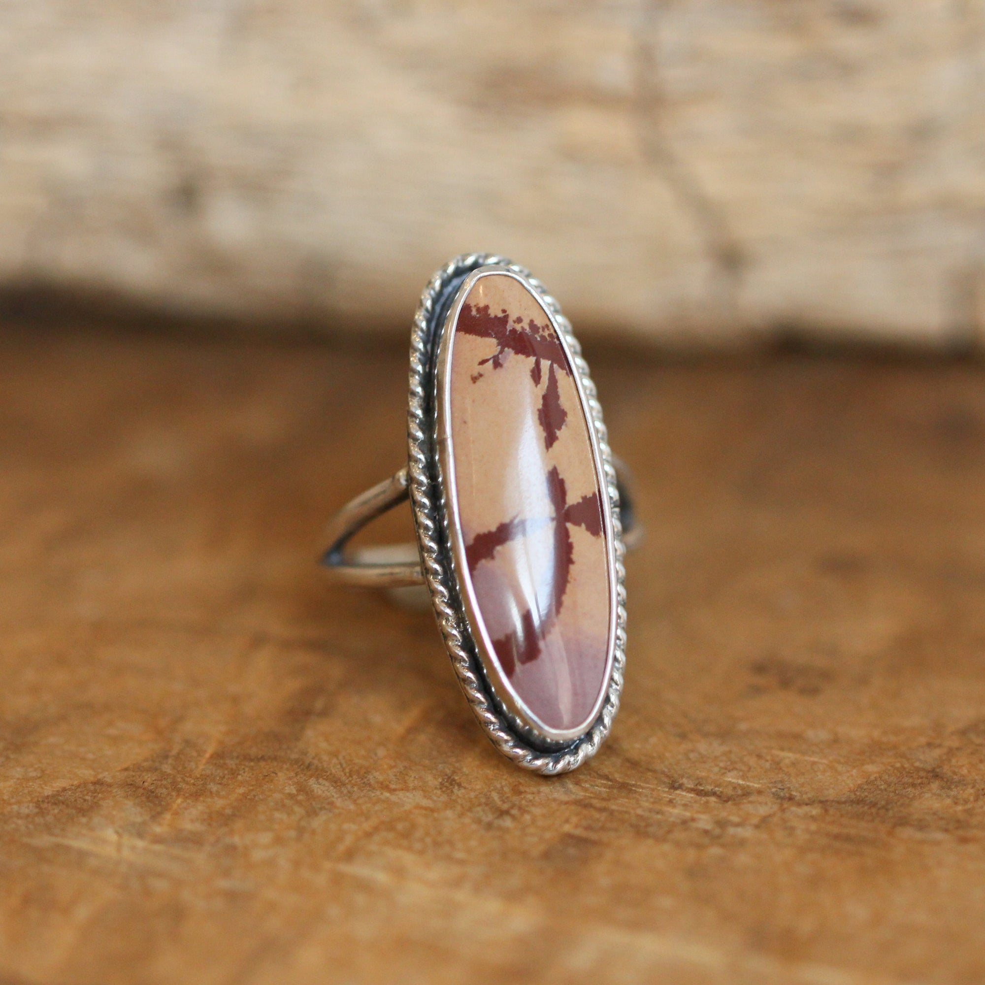 Sonora Jasper Boho Custom Ring - Choose Your Stone - Sterling Silver