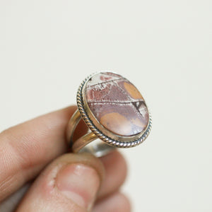Sonora Jasper Boho Ring - Sonora Jasper Ring - .925 Sterling Silver Ring - Silversmith Ring