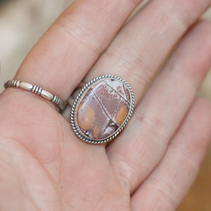Sonora Jasper Boho Ring - Sonora Jasper Ring - .925 Sterling Silver Ring - Silversmith Ring
