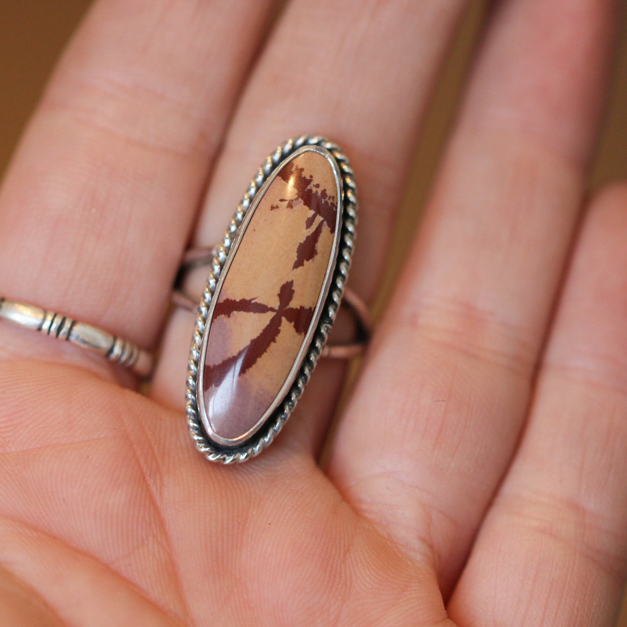 Sonora Jasper Boho Custom Ring - Choose Your Stone - Sterling Silver