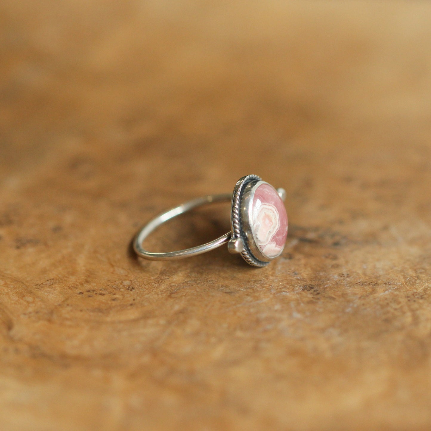 Custom Rhodochrosite Ring - Sterling Silver - Choose Your Stone