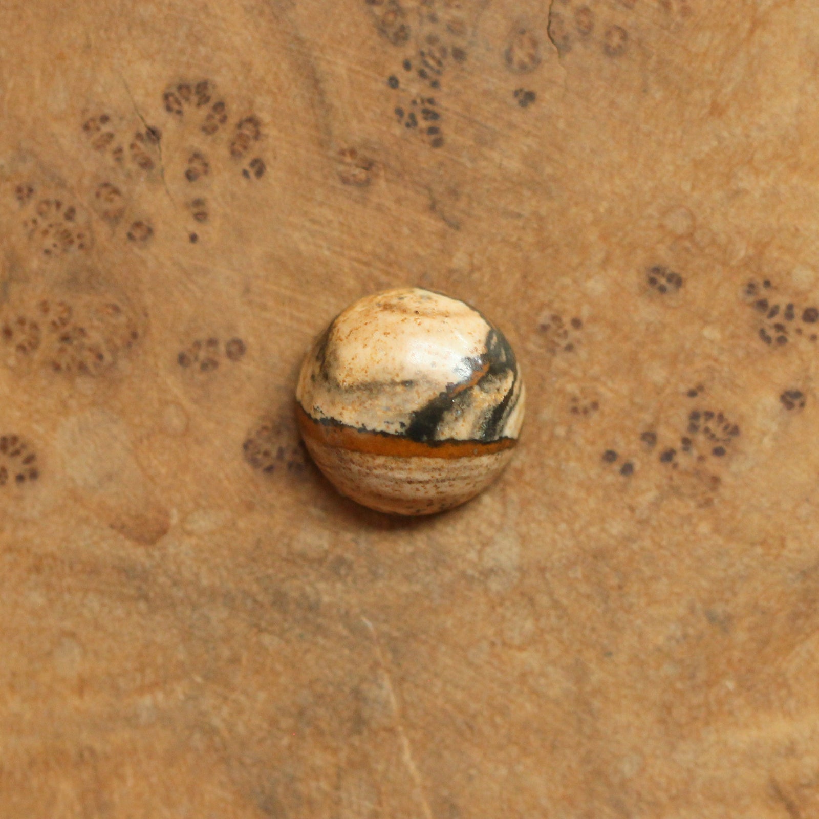 Picture Jasper Pendant - Sweetheart Necklace - .925 Sterling Silver - Picture Jasper Necklace