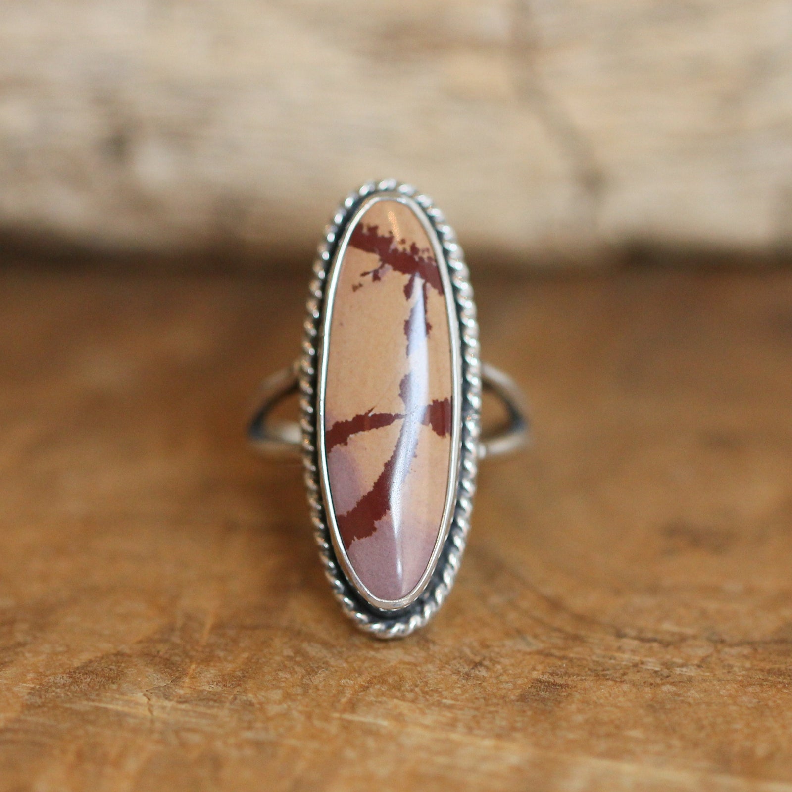 Sonora Jasper Boho Custom Ring - Choose Your Stone - Sterling Silver