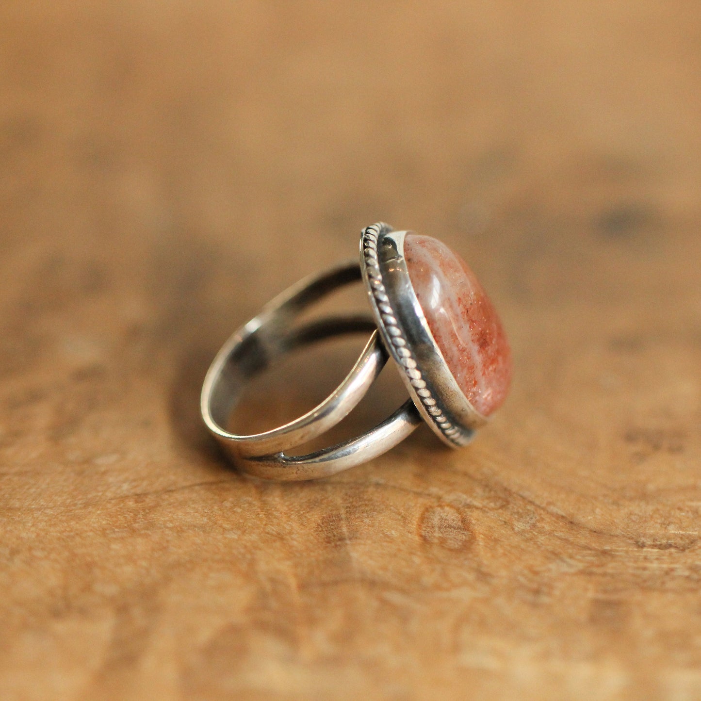 Custom Sunstone Boho Ring - .925 Sterling Silver - Choose Your Stone