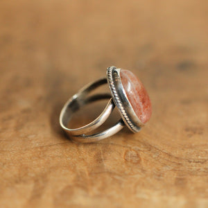 Custom Sunstone Boho Ring - .925 Sterling Silver - Choose Your Stone