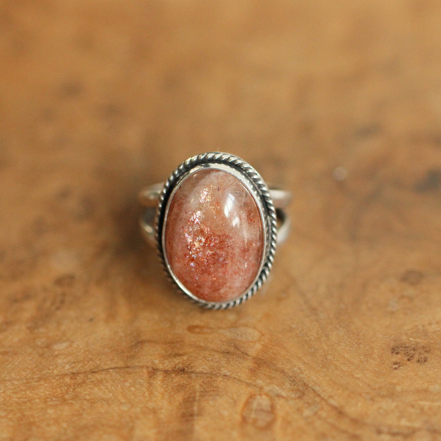 Custom Sunstone Boho Ring - .925 Sterling Silver - Choose Your Stone