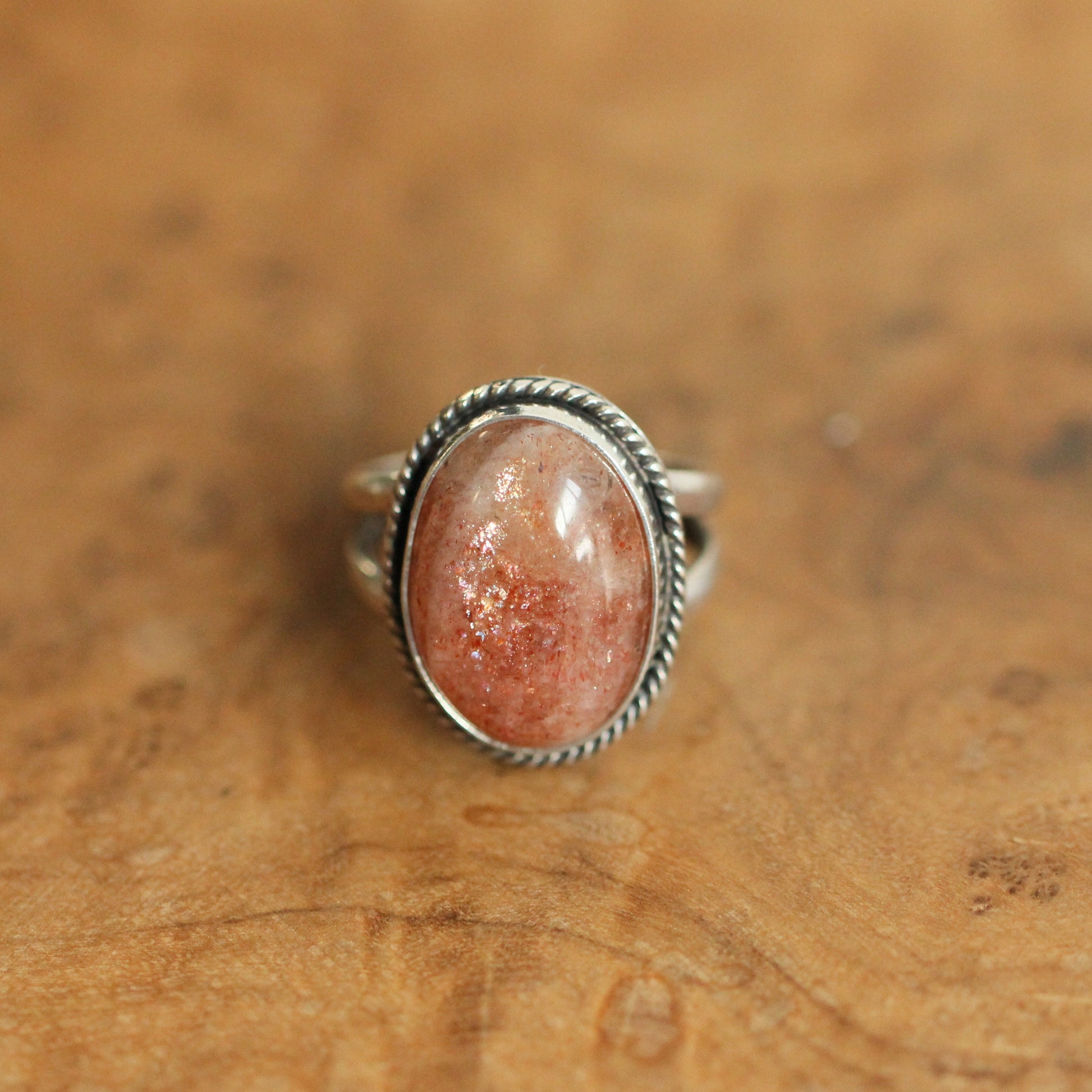 Custom Sunstone Boho Ring - .925 Sterling Silver - Choose Your Stone