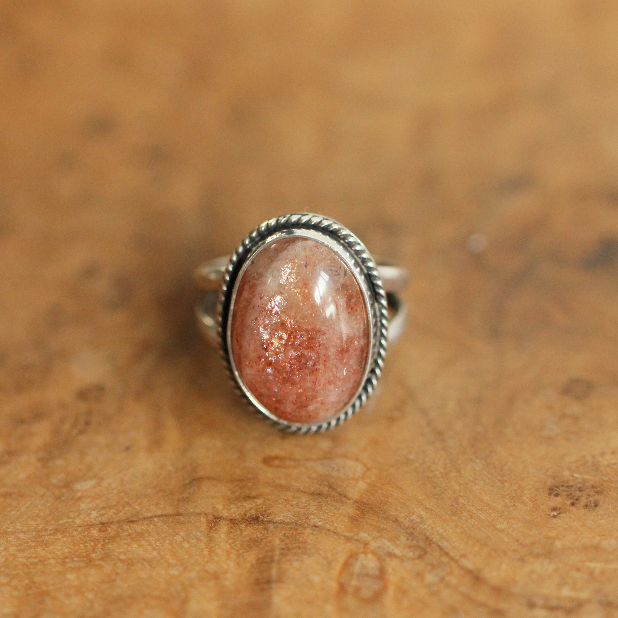 Sunstone Boho Ring - Sterling Silver - Choose Your Own Stone