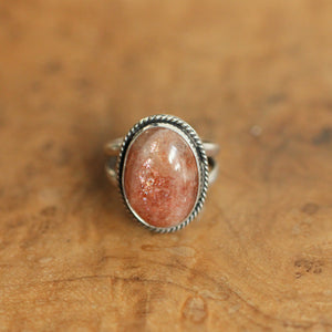 Custom Sunstone Boho Ring - .925 Sterling Silver - Choose Your Stone