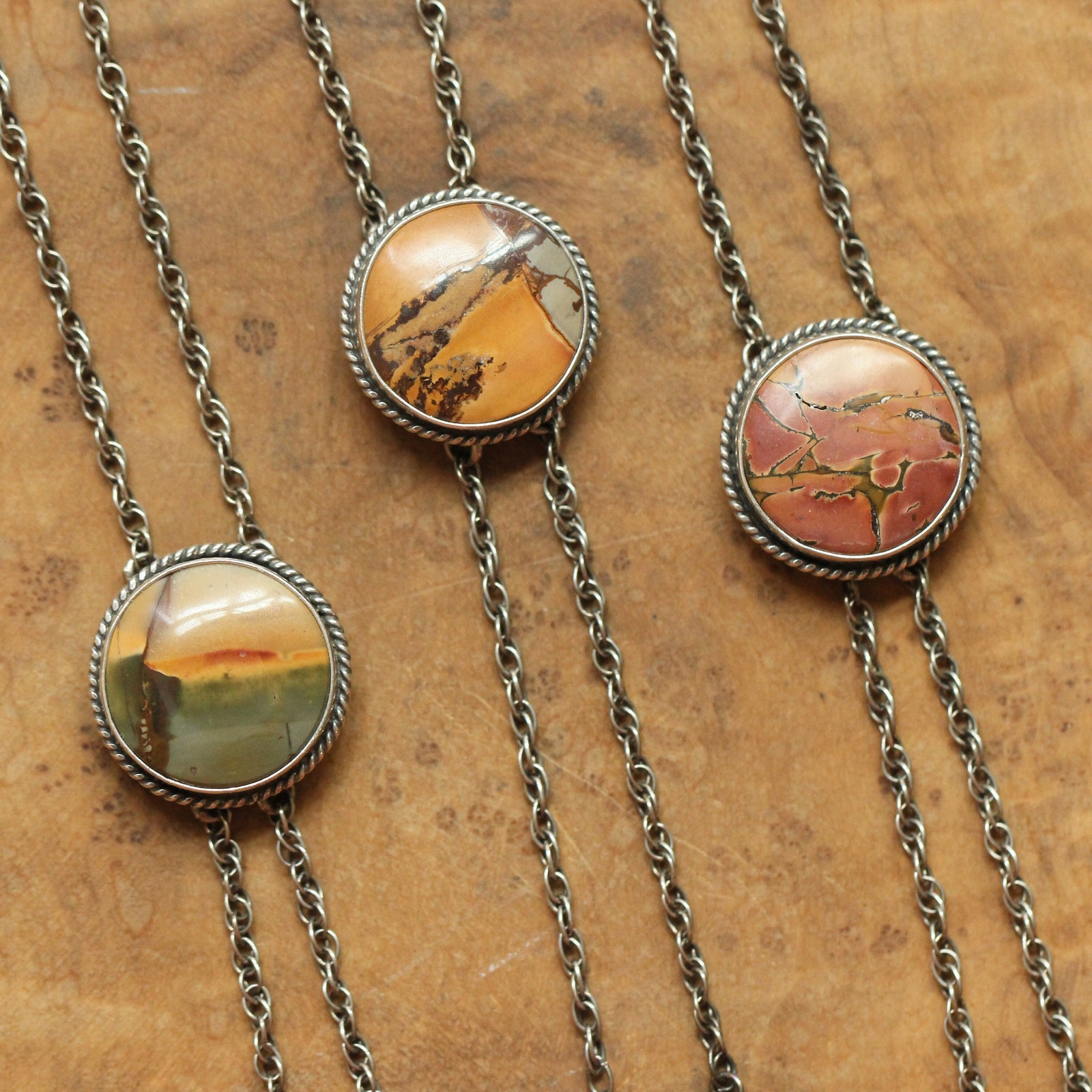 Custom Cherry Creek Jasper Bolo Necklace – Sterling Silver