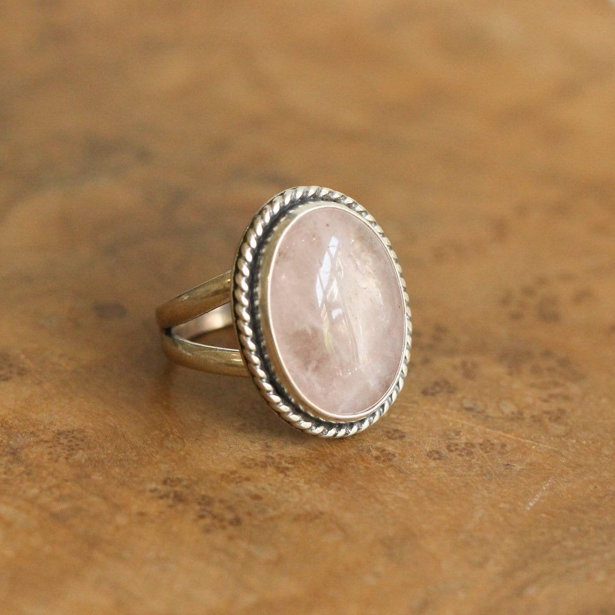 Morganite Boho Ring | Sterling Silver | Choose Your Stone