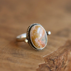 Ocean Jasper Statement Ring – Sterling Silver, Choose Your Stone