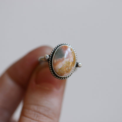 Ocean Jasper Statement Ring – Sterling Silver, Choose Your Stone
