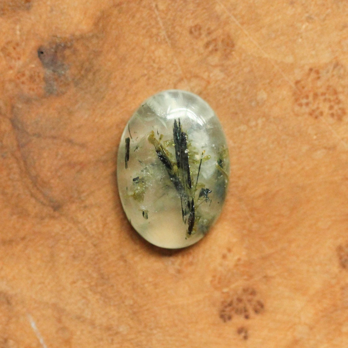 Green Prehnite Boho Ring - Green Prehnite Ring - Sterling Silver