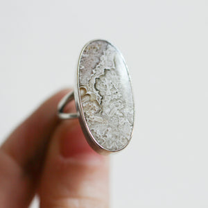 Crazy Lace Agate Ring - .925 Sterling Silver - Silversmith Ring - Minimal Agate Ring