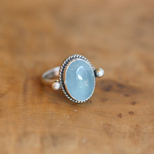 Morganite Lasso Ring - Morganite Boho Ring - Choose your own Beryl Stone - Sterling Silver