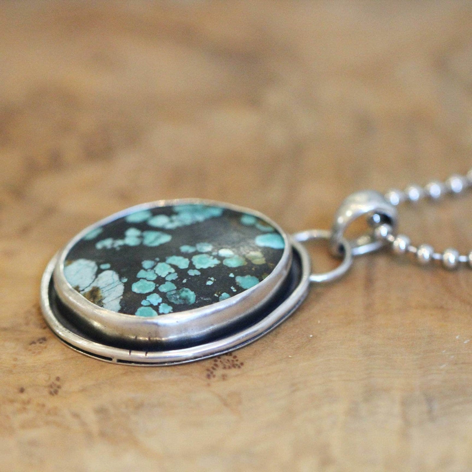 Turquoise Pendant - Sterling Silver - Choose your Big OOAK Dragonskin Turquoise