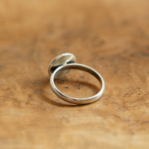 Aquamarine Ring - Western Aquamarine Ring - .925 Sterling Silver - Silversmith - March Birthstone