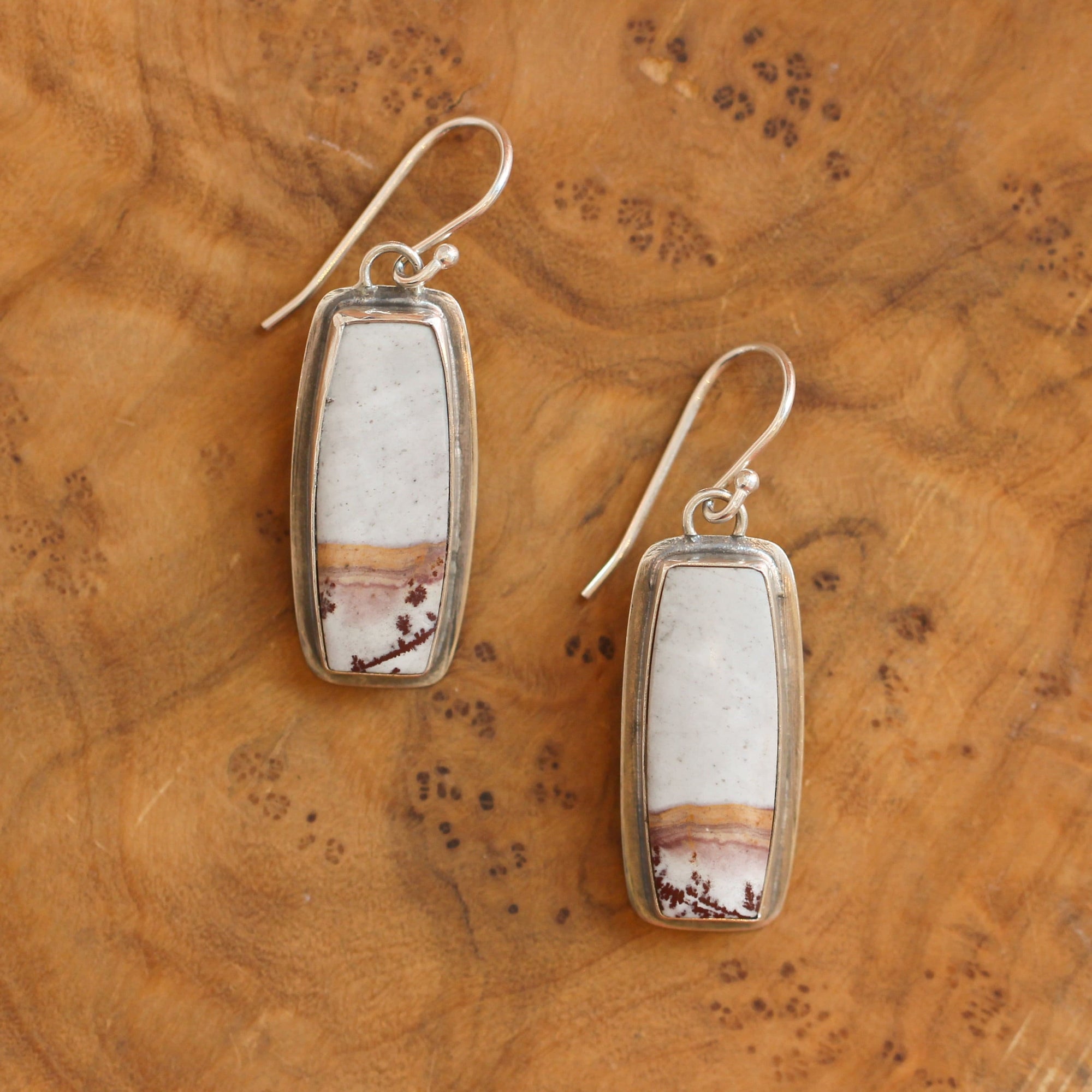 Sonora Jasper Earrings - Choose Your Pair - Earthy Jasper Drop Earrings - Silversmith Earrings