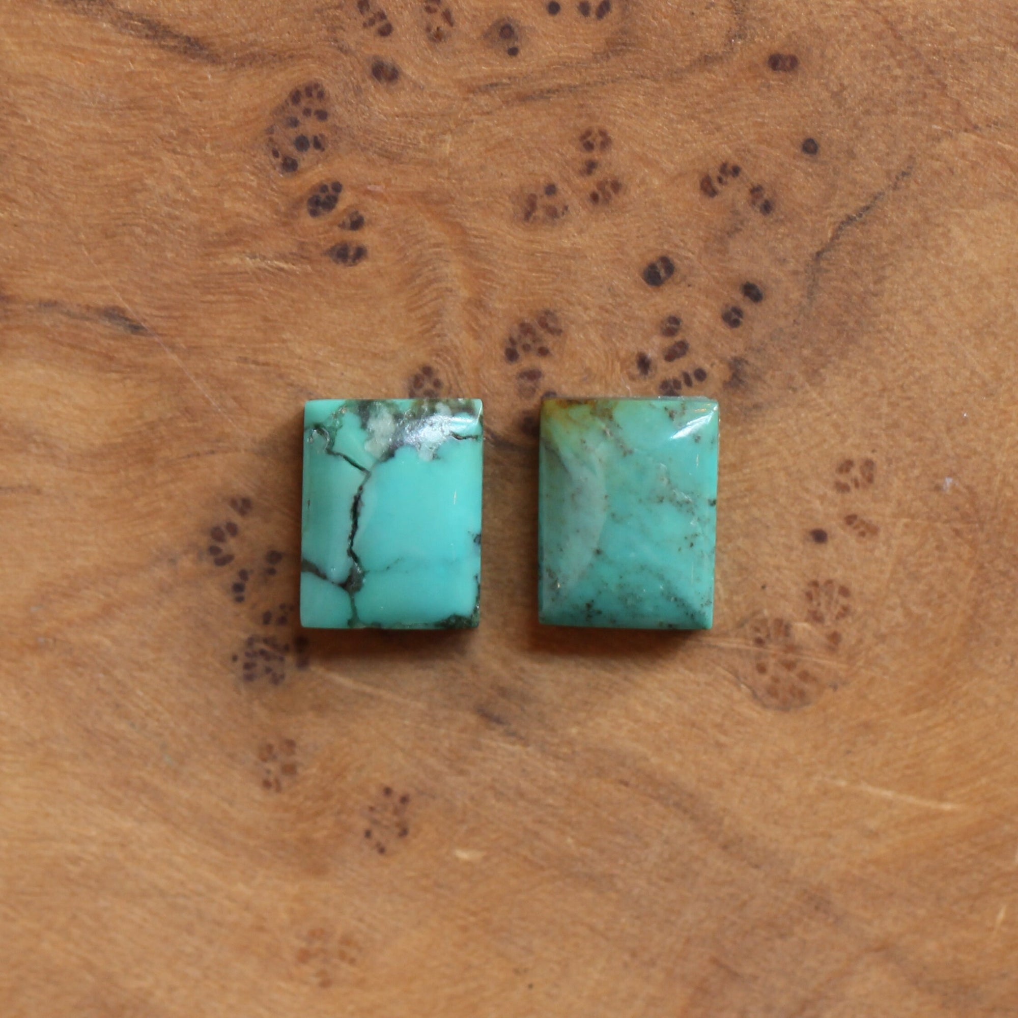 Piper Earrings - Old Stock Turquoise - Turquoise Drop Earrings - .925 Sterling Silver - Dainty Threader Earrings