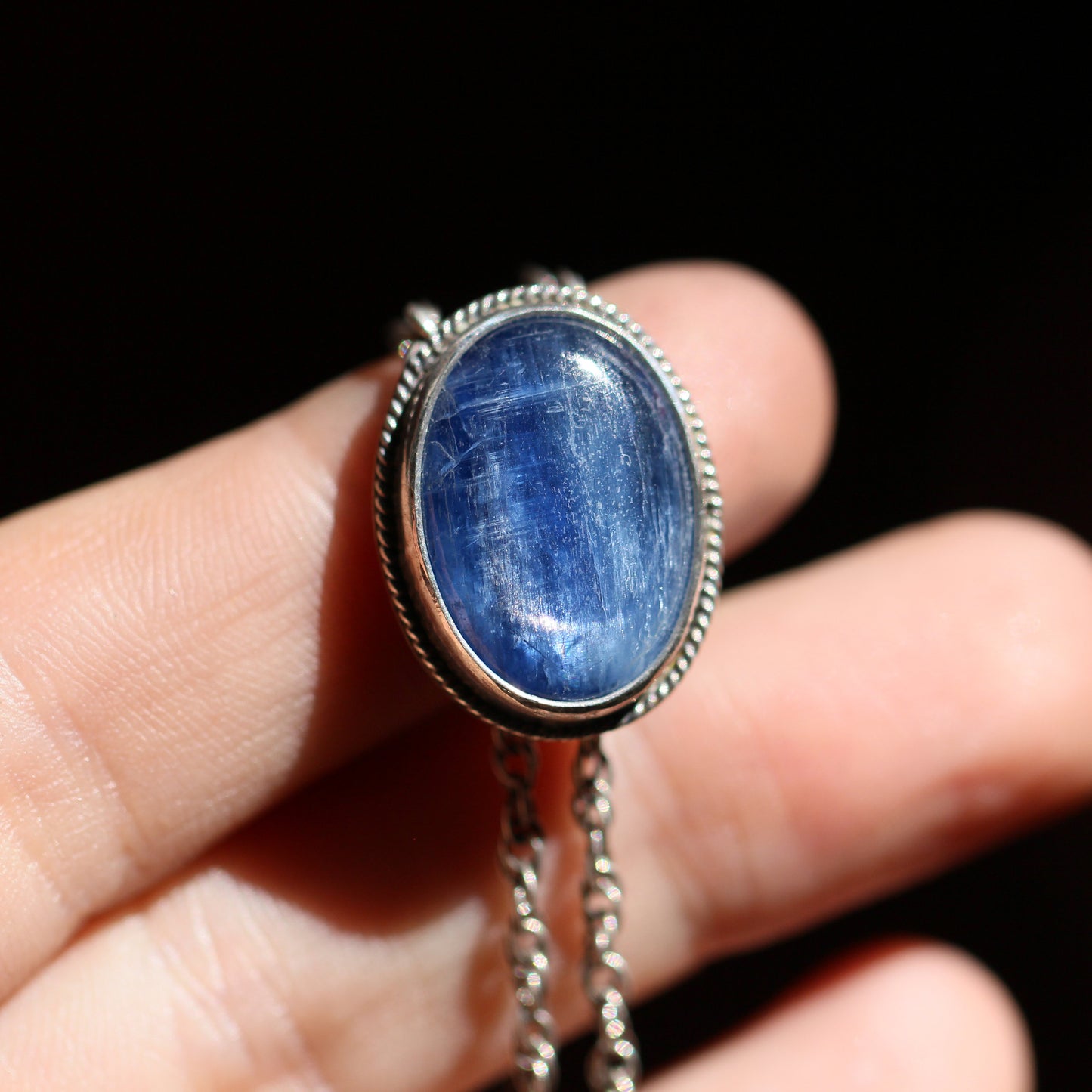 Blue Kyanite Sterling Silver Bolo Necklace – Southwestern Silversmith