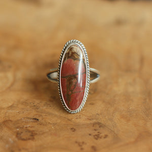 Red Creek Jasper Boho Ring - Sterling Silver - Choose Your Stone - Custom Ring