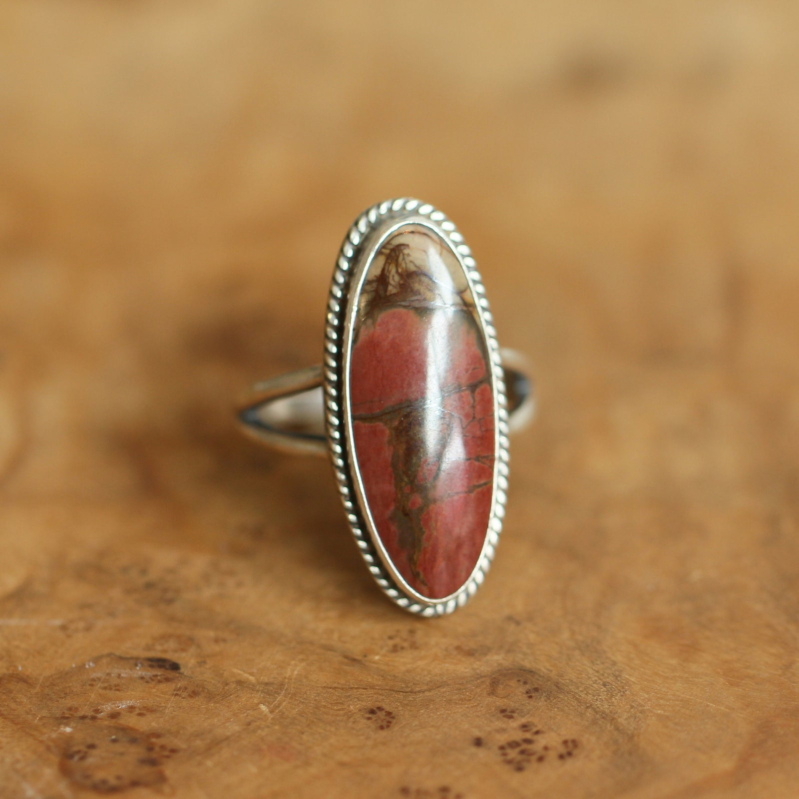 Red Creek Jasper Ring - Sterling Silver - Choose Your Stone - Custom Ring