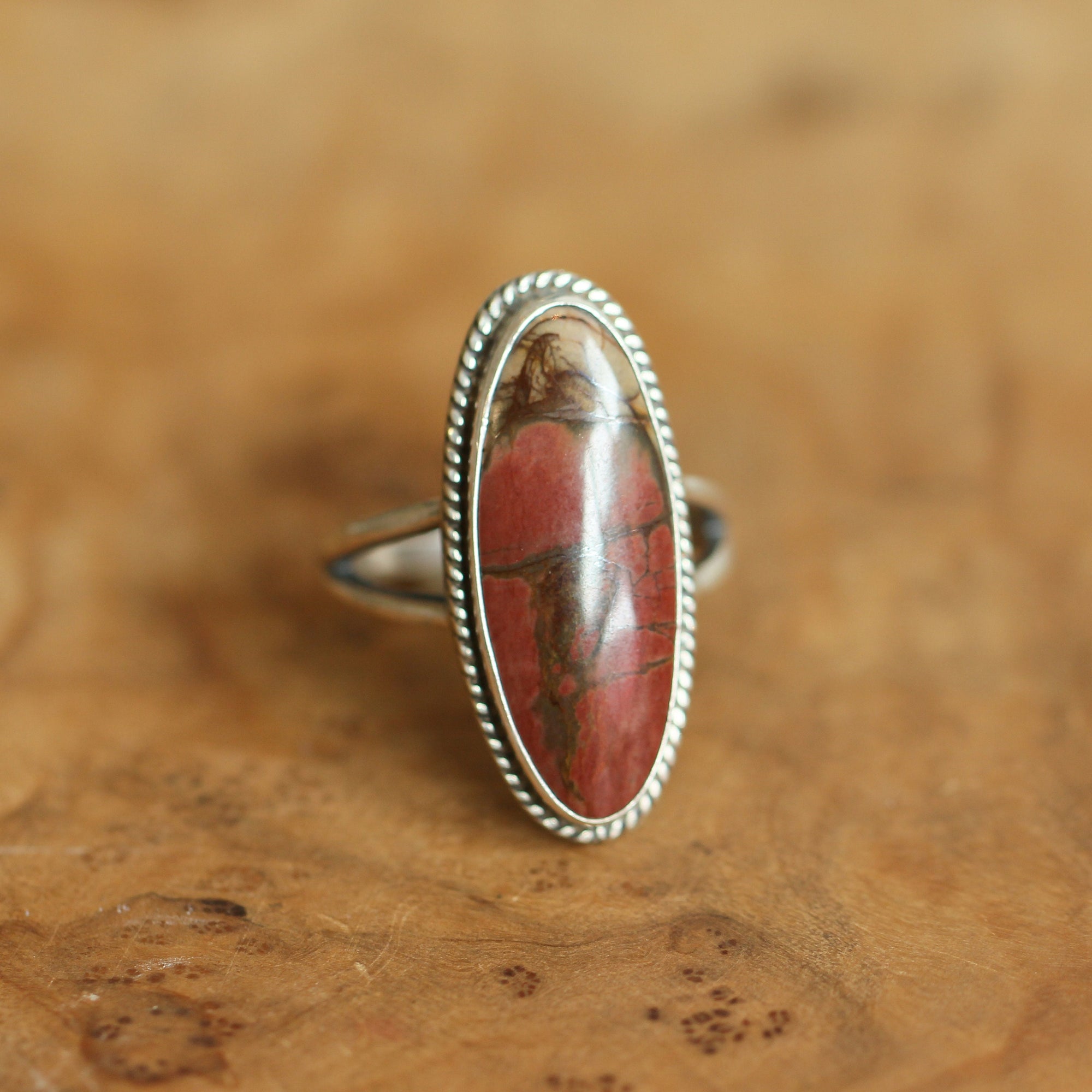 Red Creek Jasper Ring - Sterling Silver - Choose Your Stone - Custom Ring