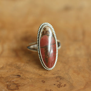 Red Creek Jasper Ring - Sterling Silver - Choose Your Stone - Custom Ring