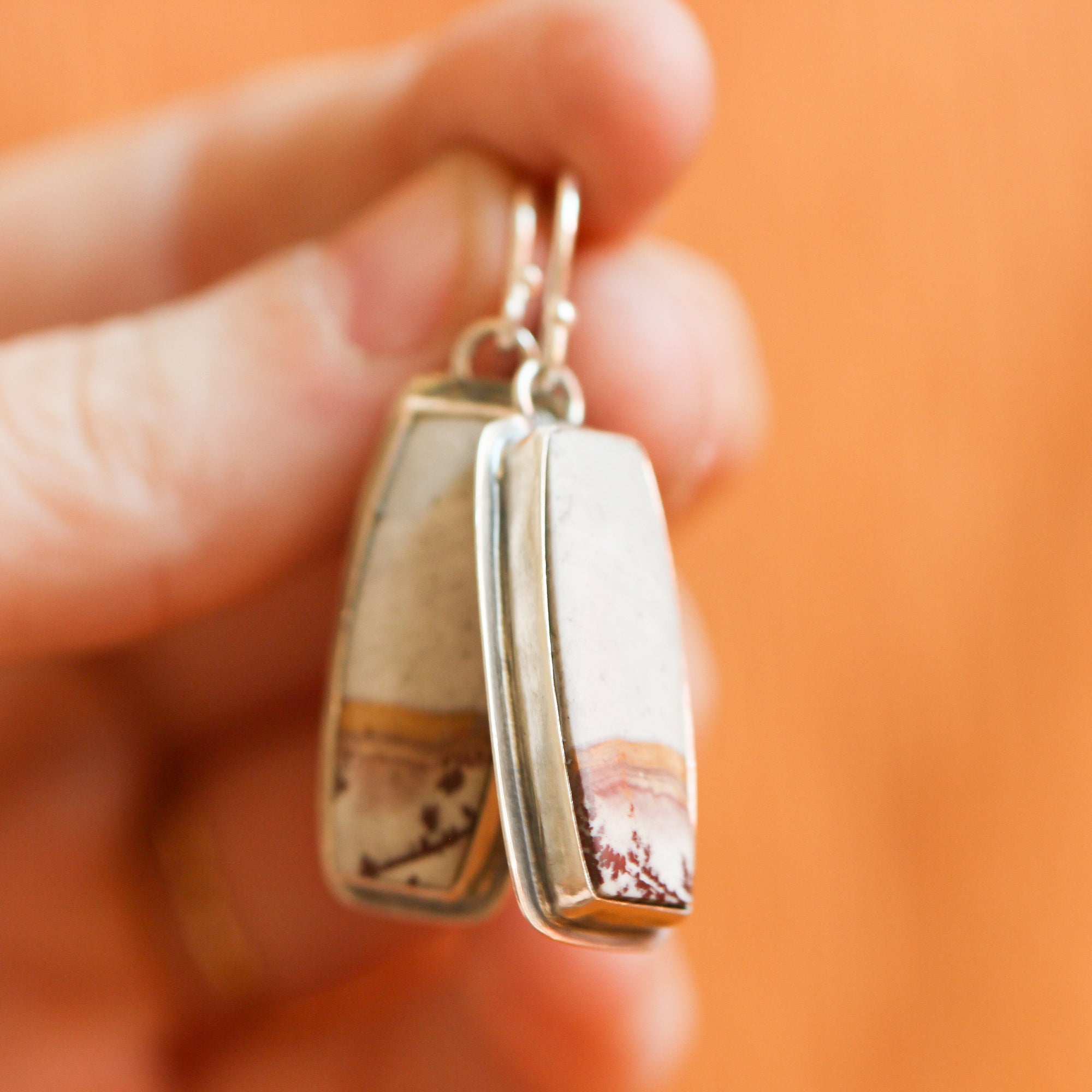 Sonora Jasper Earrings - Choose Your Pair - Earthy Jasper Drop Earrings - Silversmith Earrings