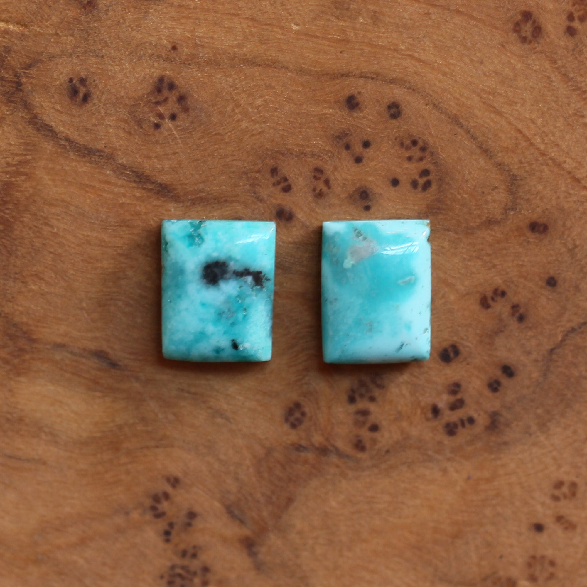 Piper Earrings - Old Stock Turquoise - Turquoise Drop Earrings - .925 Sterling Silver - Dainty Threader Earrings