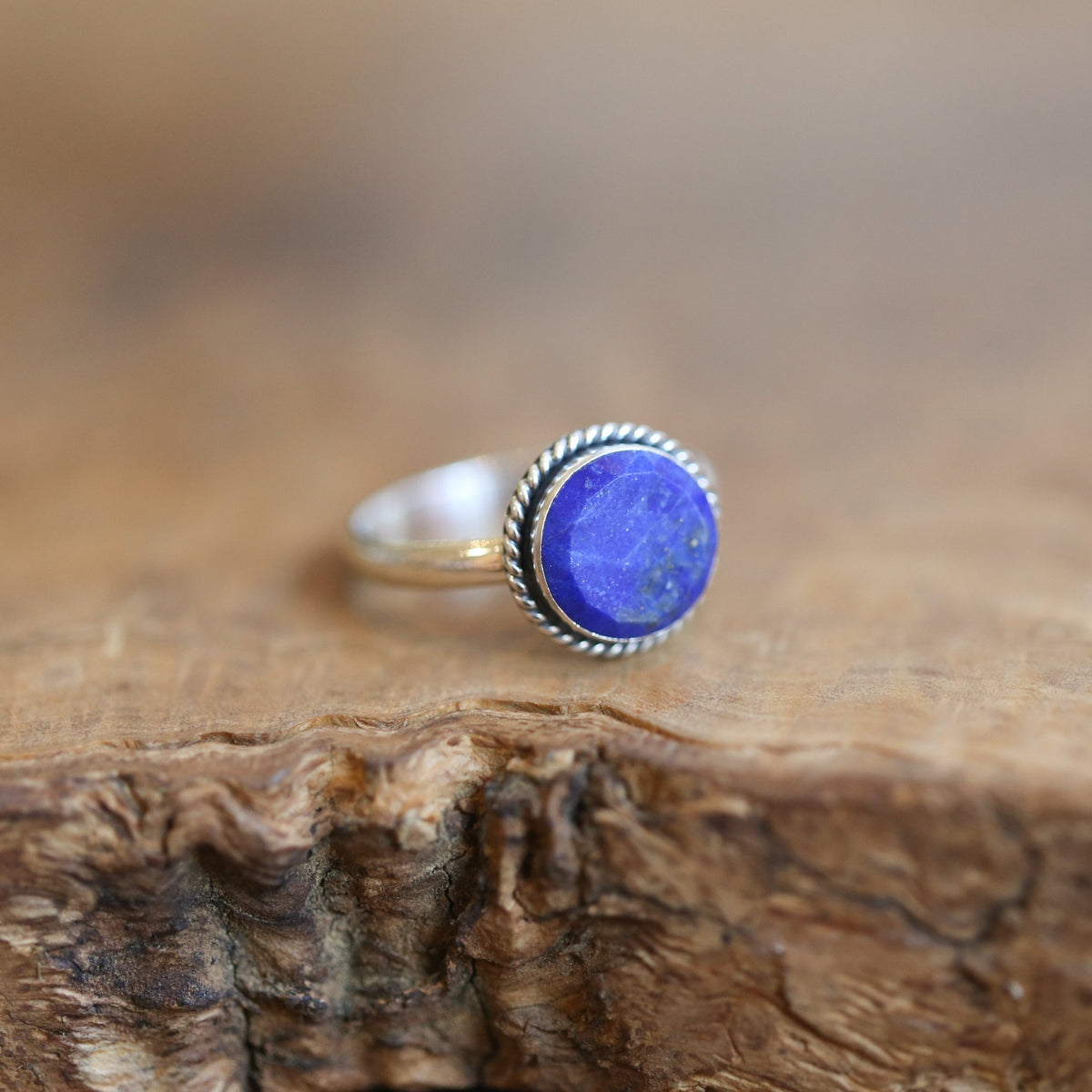 Blue Lapis Lazuli Sterling Silver Ring - Silversmith Jewelry