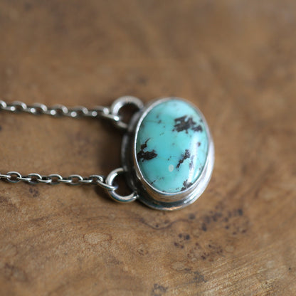 Choose Your Small Turquoise Pendant with Chain - Sterling Silver
