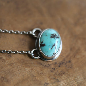 Turquoise Necklace - Choose Your Stone - Small Turquoise Pendant with Chain- OOAK