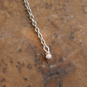 Turquoise Chain Earrings - Bright Eyes Earrings - .925 Sterling Silver