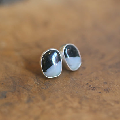 Ocean Jasper Posts - Sterling Silver - Jasper Stud Earrings