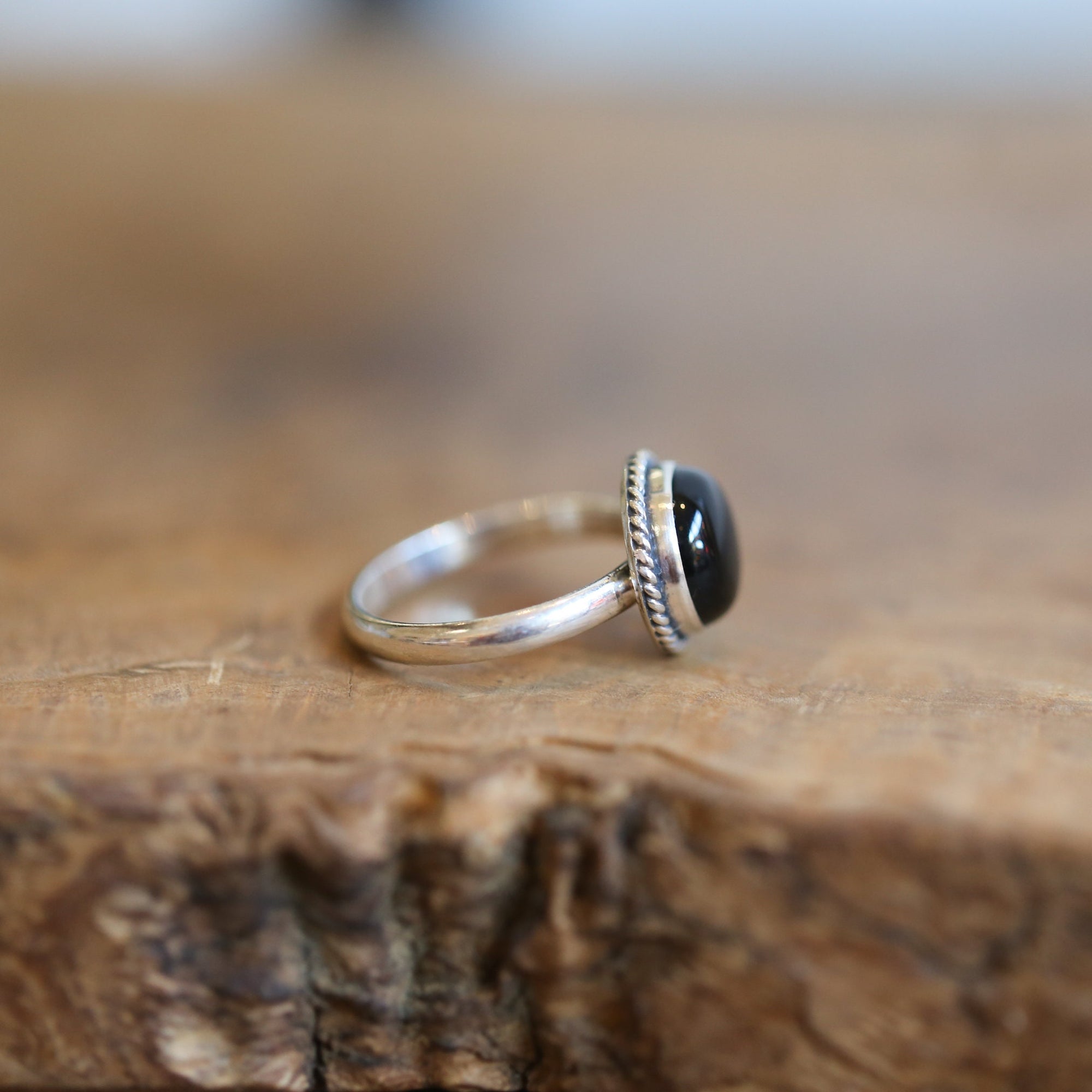 Black Agate Ring - Silversmith Ring - Western Ring - Black Onyx Black Agate Ring - Silversmith Ring - Western Ring - Black Onyx