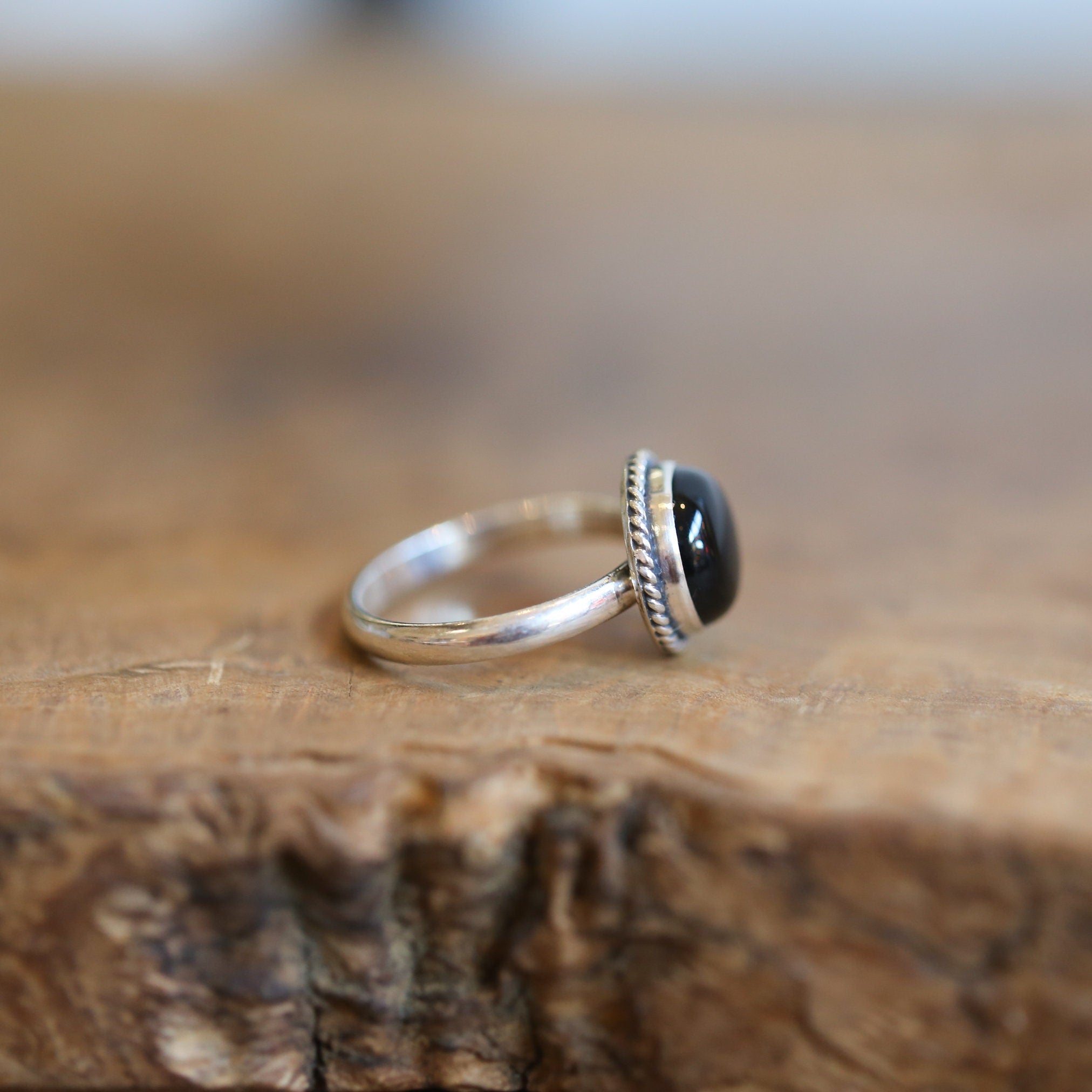 CTHY RING [BLACK AGATE]　19号 LUXURY MATERIAL ALL STONE RING by BLACK AGATE |